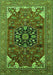 Machine Washable Persian Green Traditional Area Rugs, wshurb2290grn