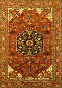 Persian Yellow Traditional Rug, urb2290yw