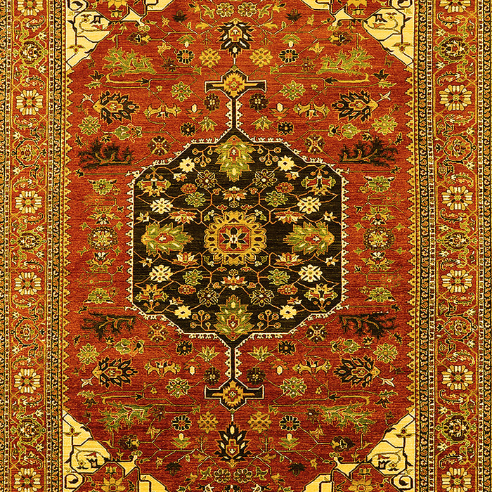 Persian Yellow Traditional Rug, urb2290yw