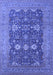 Machine Washable Oriental Blue Traditional Rug, wshurb2291blu