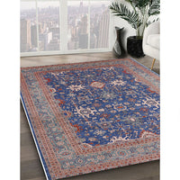 Mid-Century Modern Purple Oriental Rug, urb2291