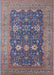 Mid-Century Modern Purple Oriental Rug, urb2291