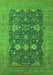 Oriental Green Traditional Rug, urb2291grn