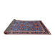 Sideview of Mid-Century Modern Maroon Purple Oriental Rug, urb2292