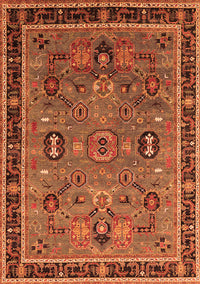 Oriental Orange Traditional Rug, urb2292org