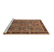 Sideview of Machine Washable Oriental Brown Traditional Rug, wshurb2292brn