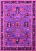 Machine Washable Oriental Pink Traditional Rug, wshurb2292pnk