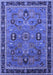 Machine Washable Oriental Blue Traditional Rug, wshurb2292blu