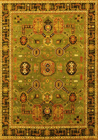 Oriental Yellow Traditional Rug, urb2292yw