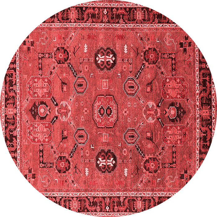 Machine Washable Oriental Red Traditional Rug, wshurb2292red