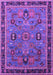 Machine Washable Oriental Purple Traditional Area Rugs, wshurb2292pur