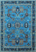Oriental Light Blue Traditional Rug, urb2292lblu