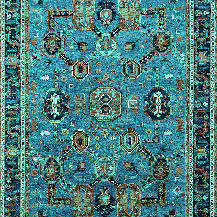 Oriental Turquoise Traditional Rug, urb2292turq