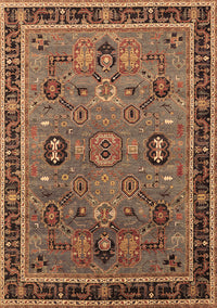 Oriental Brown Traditional Rug, urb2292brn