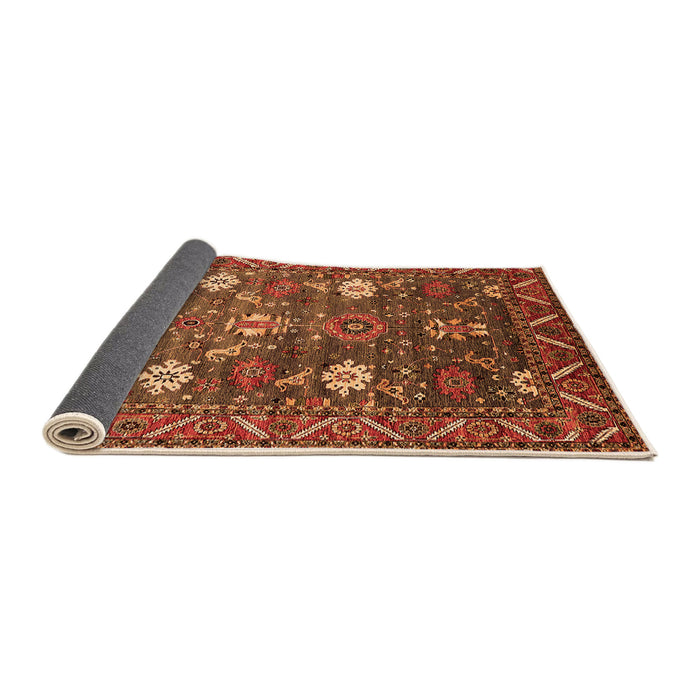 Sideview of Oriental Orange Traditional Rug, urb2293org