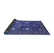 Sideview of Oriental Blue Traditional Rug, urb2293blu