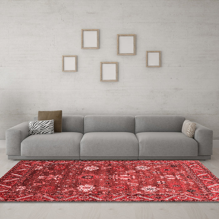 Traditional Red Washable Rugs