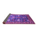 Sideview of Oriental Purple Traditional Rug, urb2293pur