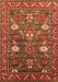 Oriental Orange Traditional Rug, urb2293org