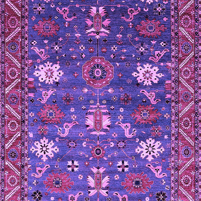 Machine Washable Oriental Purple Traditional Area Rugs, wshurb2293pur