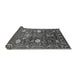 Sideview of Oriental Gray Traditional Rug, urb2293gry