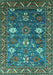 Oriental Turquoise Traditional Rug, urb2293turq