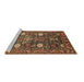 Sideview of Machine Washable Oriental Brown Traditional Rug, wshurb2293brn