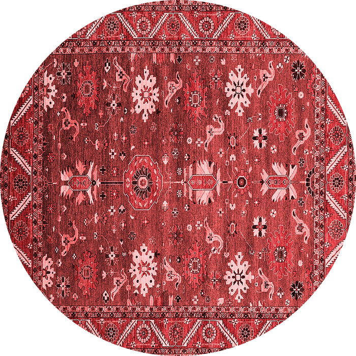 Machine Washable Oriental Red Traditional Rug, wshurb2293red