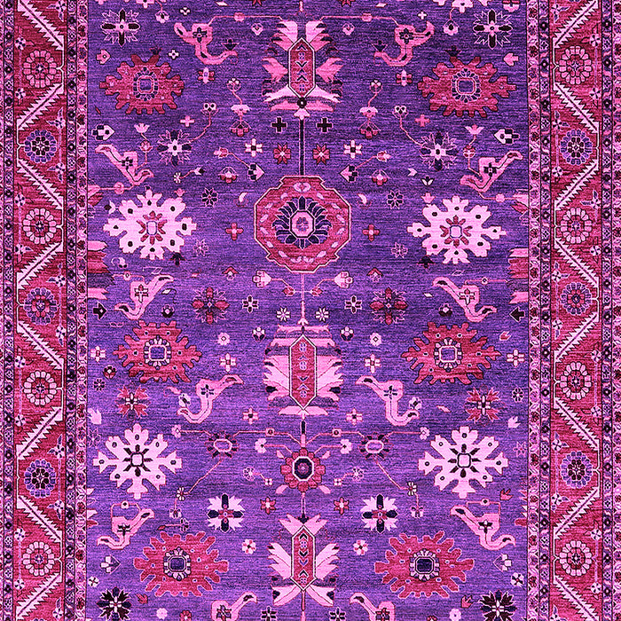 Machine Washable Oriental Pink Traditional Rug, wshurb2293pnk