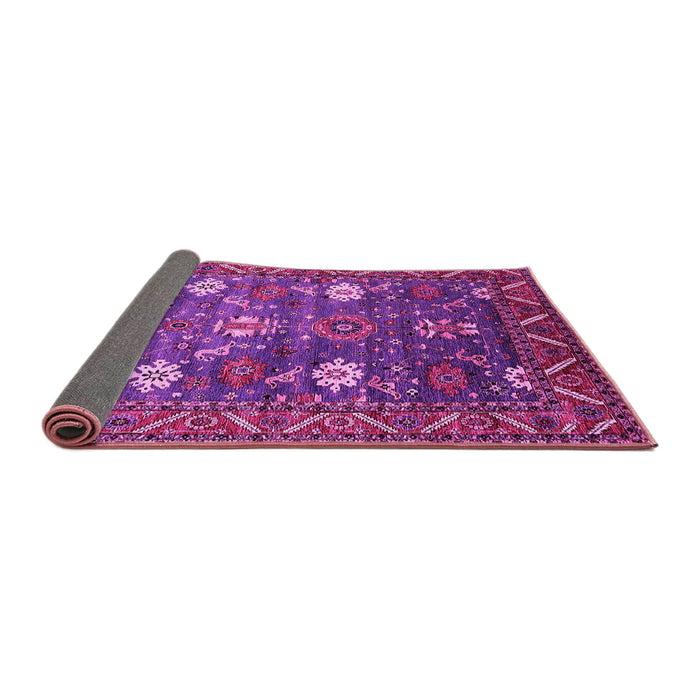 Sideview of Oriental Pink Traditional Rug, urb2293pnk