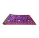 Sideview of Oriental Pink Traditional Rug, urb2293pnk