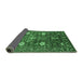 Sideview of Oriental Emerald Green Traditional Rug, urb2293emgrn