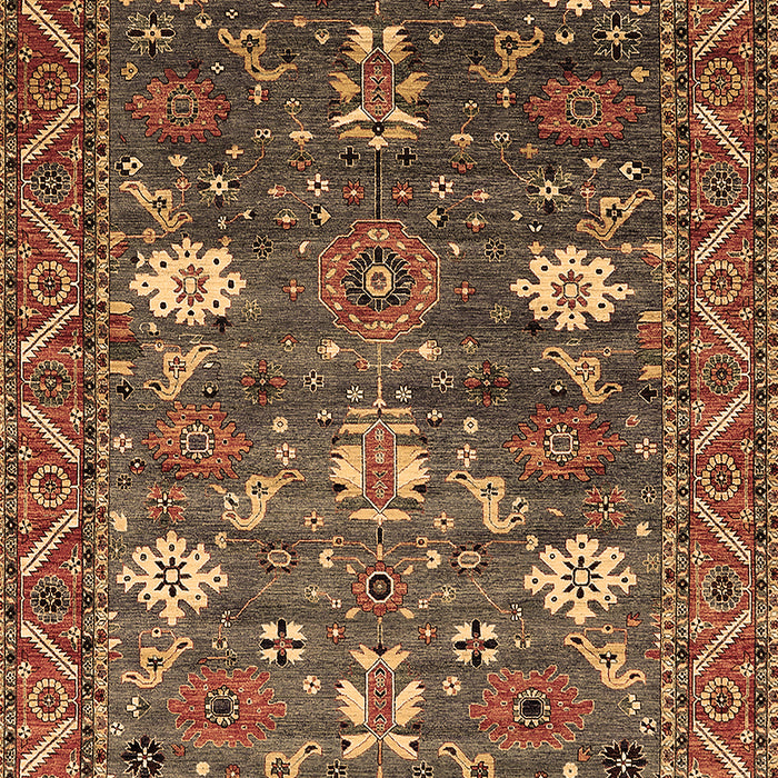 Machine Washable Oriental Brown Traditional Rug, wshurb2293brn