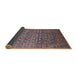 Sideview of Mid-Century Modern Chestnut Brown Oriental Rug, urb2294