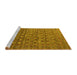 Sideview of Machine Washable Oriental Yellow Traditional Rug, wshurb2294yw