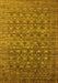 Oriental Yellow Traditional Rug, urb2294yw