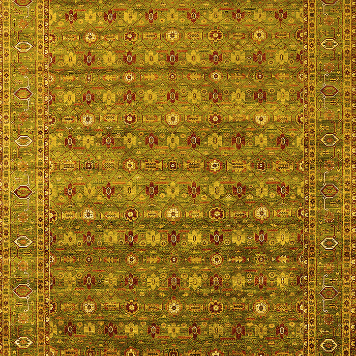 Oriental Yellow Traditional Rug, urb2294yw
