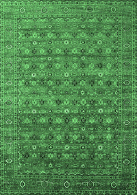Oriental Emerald Green Traditional Rug, urb2294emgrn
