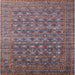 Square Mid-Century Modern Chestnut Brown Oriental Rug, urb2294
