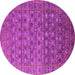 Round Oriental Pink Traditional Rug, urb2294pnk