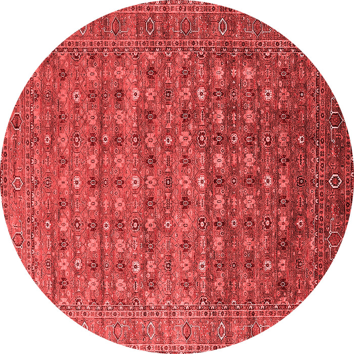 Machine Washable Oriental Red Traditional Rug, wshurb2294red