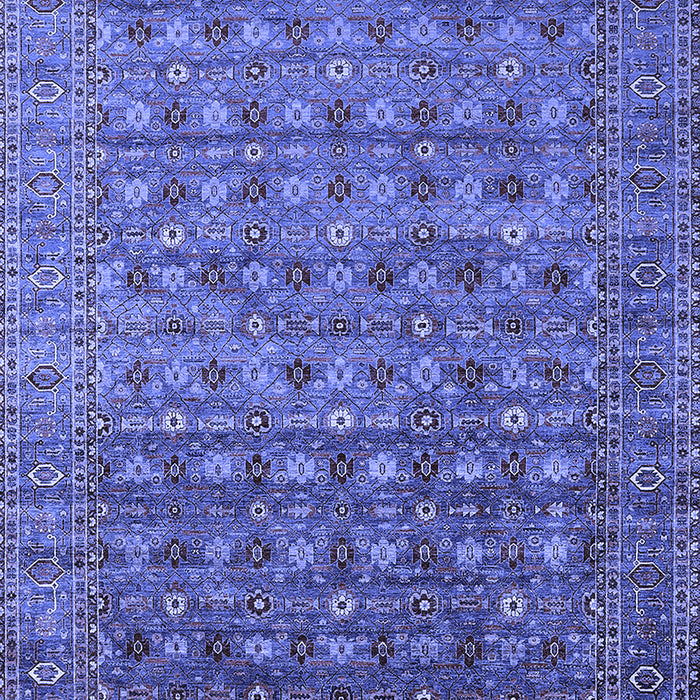 Machine Washable Oriental Blue Traditional Rug, wshurb2294blu