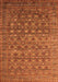 Oriental Orange Traditional Rug, urb2294org