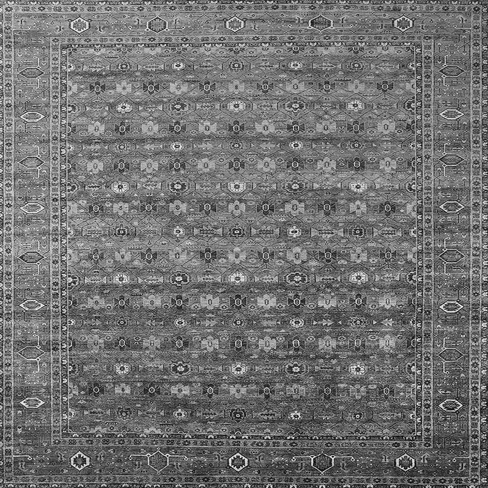 Square Oriental Gray Traditional Rug, urb2294gry