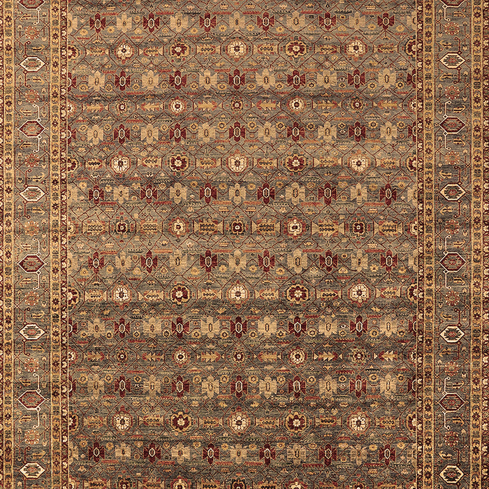 Machine Washable Oriental Brown Traditional Rug, wshurb2294brn