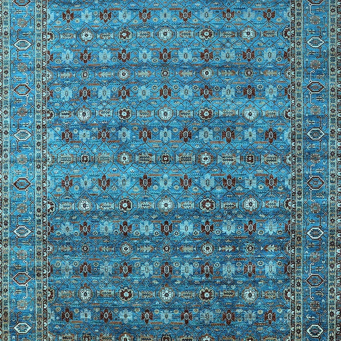 Oriental Light Blue Traditional Rug, urb2294lblu
