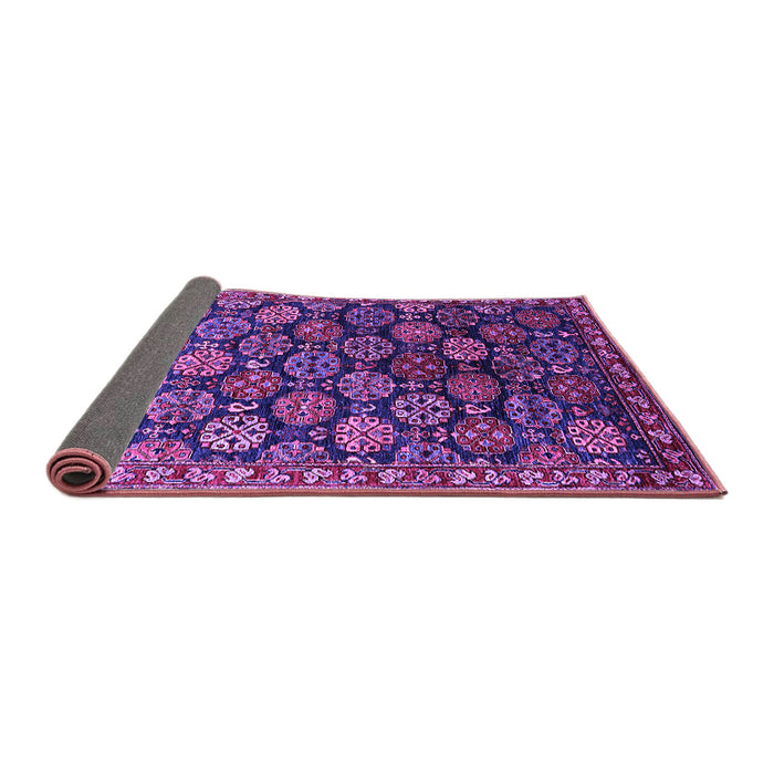 Sideview of Oriental Purple Industrial Rug, urb2295pur