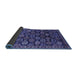 Sideview of Oriental Blue Industrial Rug, urb2295blu