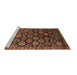 Sideview of Machine Washable Oriental Brown Industrial Rug, wshurb2295brn