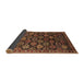 Sideview of Oriental Brown Industrial Rug, urb2295brn